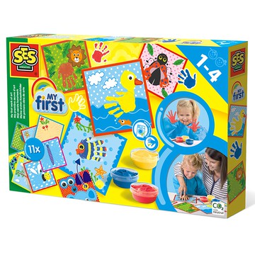 荷蘭SES DIY手作系列-掌印畫藝術 適用年齡：一歲以上  多色  1盒