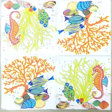 蝶古巴特 拼貼 進口 餐巾紙 手作 Diy 尺寸33*33(cm)｜編號：2562