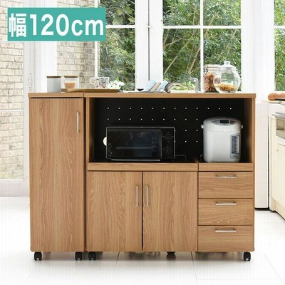 キッチンカウンター 完成品 幅120 食器棚 レンジ台 キッチン収納 作業 キッチンカウンター 完成品 幅120 食器棚 レンジ台 キッチン収納 作業