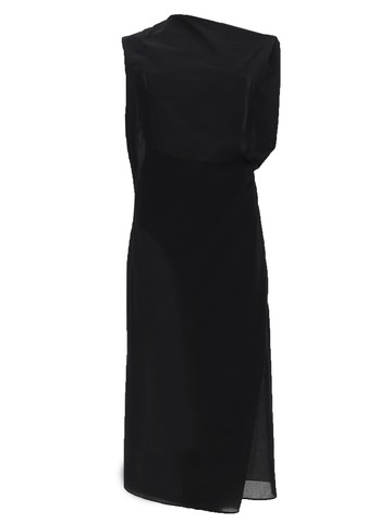 jacquemus "la robe drap" midi dress