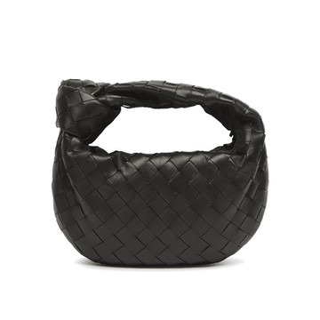 BOTTEGA VENETA 寶緹嘉  寶緹嘉 BV Mini Jodie 迷你 小羊皮 編織 手提包 黑色 651876