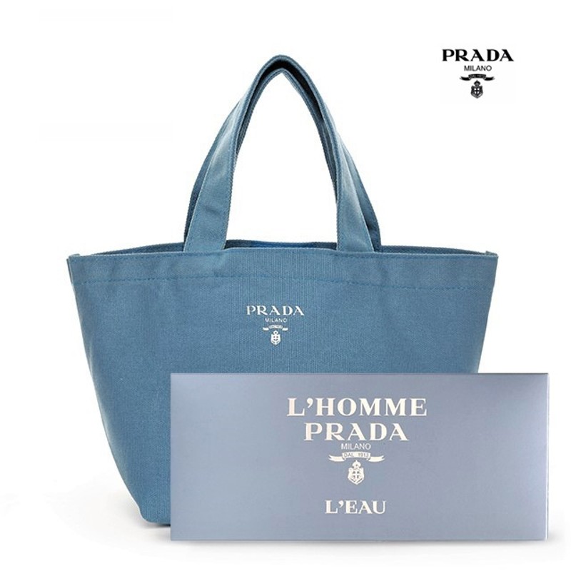 すみません24でいかがですかPRADA　ロゴプリント トートバッグ