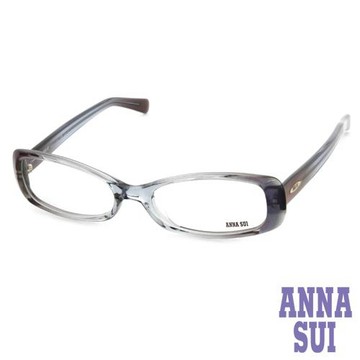 【ANNA SUI 安娜蘇】時尚珠光漸層造型平光眼鏡-藍(AS049-03)