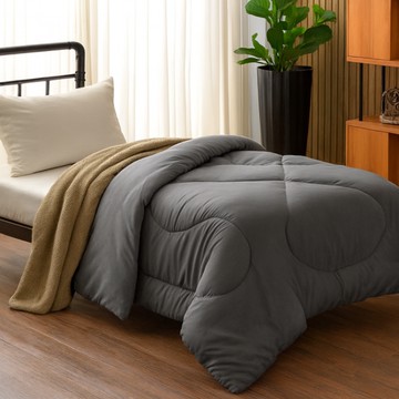 夢之語 石墨烯恆溫遠紅外線發熱被/棉被 台灣製  灰色  135 x 195cm