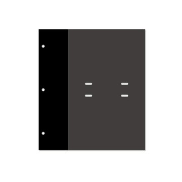Chuyu 12K3孔 4x6相冊本相簿內頁/補充內頁(黑)