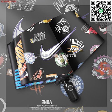 【卓越優選館】NBA全自動晴雨兩用傘 防潑水抗UV遮陽傘 男女學生個性潮流摺疊傘