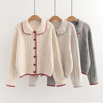 ＊ORead＊日系學院風娃娃領毛衣外套(3色F碼)