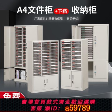 【全網低價 可打統編】a4文件柜抽屜式辦公室鐵皮資料檔案儲物多層收納柜效率樣品柜鋼制