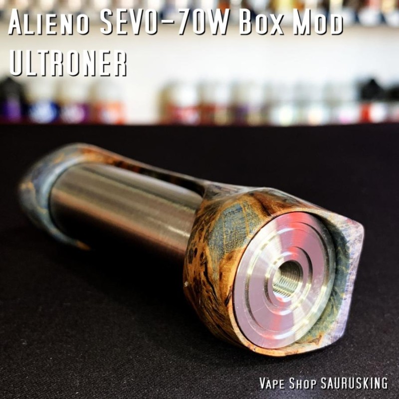 ULTRONER Alieno SEVO-70w Box Mod [Blue] Stabilized Wood 01