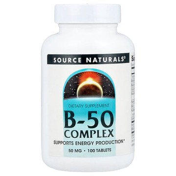 Source Naturals, 複合維生素B-50片，50毫克，100片