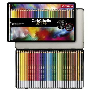 STABILO 德國 思筆樂 CarbOthello 奧賽樂水性粉彩色鉛筆 鐵盒 36色組/盒 ST1436-6