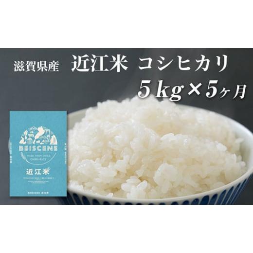 ふるさと納税 滋賀県 豊郷町 令和5年産新米　滋賀県豊郷町産　近江米 コシヒカリ　5kg×5ヶ月