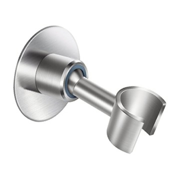 AHOYE 304不鏽鋼免打孔萬向蓮蓬頭架  均碼  銀色