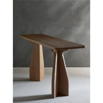 家具 免運可開票 工廠直銷 侘寂中古風實木入戶玄關桌玄關臺窄桌供桌走廊條案簡約端景臺邊桌 售後保障 出貨快CHAL1008