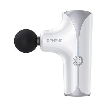RENPHO 電動按摩槍 5段強度調節 USB Type-C 充電 每分鐘最高震動3200次  RP-GM173  白色