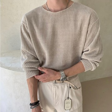 韓國 拷克車線格紋上衣｜4色 男裝 長袖 內搭 親膚