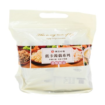 樂活E棧 低卡蒟蒻海藻烏龍麵+濃湯 Q彈有嚼勁  163g  1袋