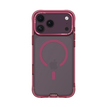 iPhone 18 Pro Max/17 Pro Max hoda 柔石軍規防摔磁吸保護殼-酒紅