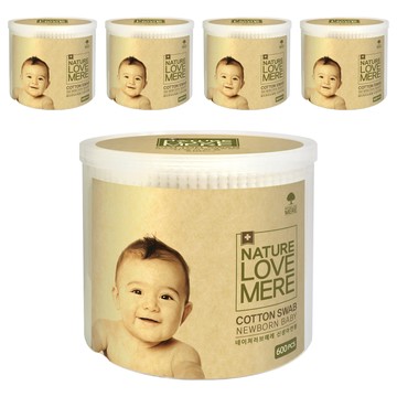 NATURE LOVE MERE 新生兒棉花棒  600支  5盒