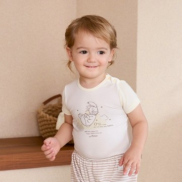 夢幻比得短袖側開內衣兔裝 (水晶紗)