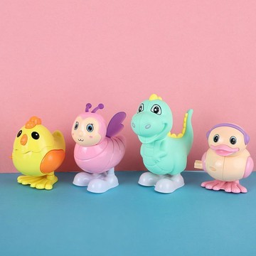 💖貝兒優選💖發條玩具 跳跳小雞 嬰幼玩具 可咬熱賣 兒童小玩具 上鍊發條恐龍