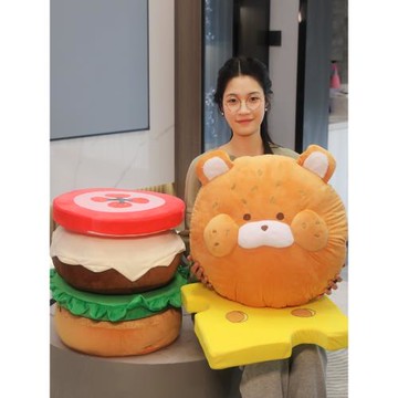 巨型大漢堡坐墊創意抱枕睡覺床頭靠枕背墊沙發椅子腰靠地上蒲團墊