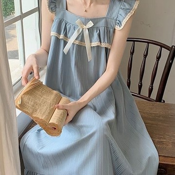睡衣 帶胸墊 甜美可愛網紅睡衣 休閒舒適睡裙  休閒睡衣 可愛睡衣 可外穿 家居服  寬鬆睡衣 卡通睡衣 睡衣套裝
