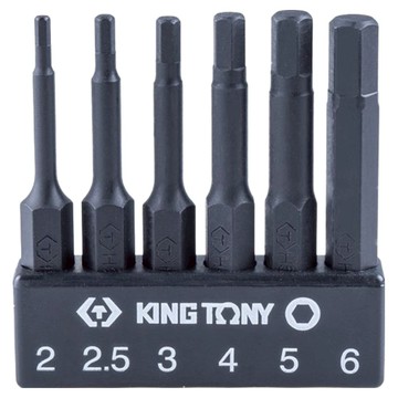 KING TONY 金統立 專業級工具 六角電動起子頭6件組 KT1004D6HQ 1/4吋 150mm  1組