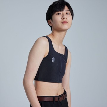 Cool Chill系列-拉鍊款-黑色束胸