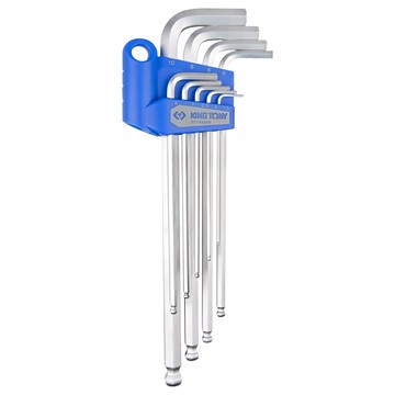 KING TONY 金統立 專業級特長型球頭六角扳手9件組  1套  1120MR 9個