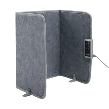 巧福 遠紅外線暖屏風 高溫版 折疊式設計 輕巧便攜 30秒快速加熱 省電靜音 三段溫度調整 傾倒斷電 3小時自動斷電 內附毛毯  52 x 5.8 x 40cm