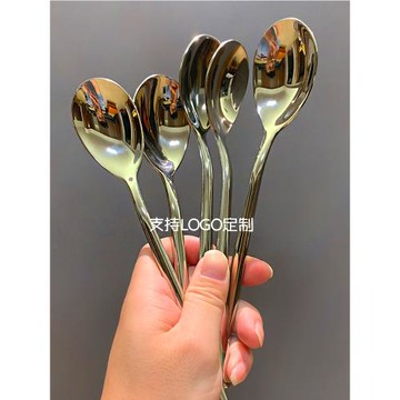 【厚重 沉甸甸】推薦款 304不銹鋼西餐勺長柄吃飯勺子韓式主餐匙