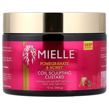 Mielle, 卷髮定型髮膠，石榴和蜂蜜，12 盎司（340 克）