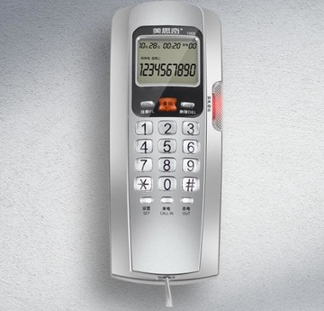 1005壁掛式電話機座機家用有線固定小巧分機免電池來電顯示 幸福驛站
