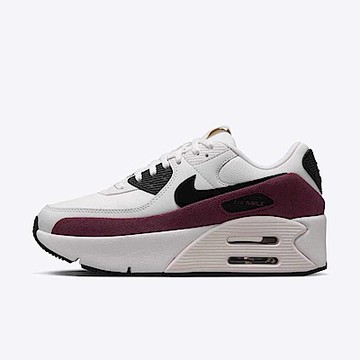 Nike Air Max 90 Lv8 [FD4328-107] 女 休閒鞋 運動 復古 雙層氣墊 緩震 厚底 白 深紅
