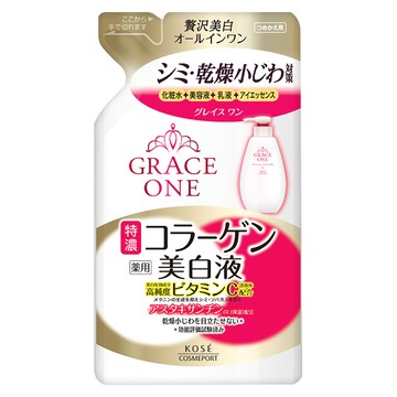 KOSE 高絲 GRACE ONE 極上活妍 台灣公司貨 緊緻淨斑美容液補充包  1包  200ml