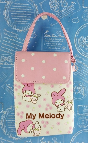 【震撼精品百貨】My Melody 美樂蒂~手機袋_魔鬼氈