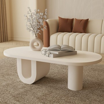 免運/公司貨 茶几 玻璃茶幾 法式奶油風U形茶幾 現代高級新款桌子意式簡約家用小戶型網紅輕奢 可開發票 全館五折 工廠現貨直銷 新品特價 z10253