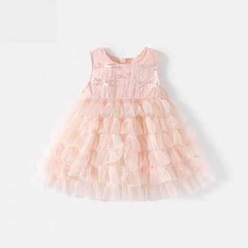 🍭臺灣出貨🍭女童連衣裙夏裝2025新款洋氣裙子兒童網紗蓬蓬裙夏季女寶寶公主裙