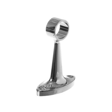 圓頭中管座,16mm,鍍鉻色, 2支/袋