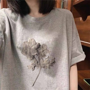 短袖上衣 美式上衣 潮牌衣服 短袖T恤女 寬鬆上衣 oversize T恤女 大尺碼短袖 純棉短袖T恤 寬鬆短袖上衣