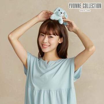 Yvonne Collection 趴趴狗玩偶-湖水綠