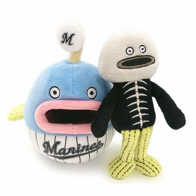 謎の魚”メガジャンボぬいぐるみ 2種セット 千葉ロッテマリーンズ