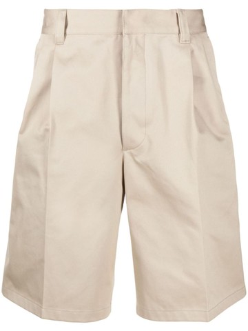 Prada Pleated Wide-Leg Shorts
