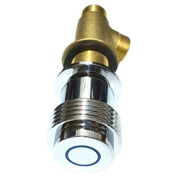 新多多小舖 6分五環開關 藍色 優質銅材 冷熱水適用 安裝簡易  1個