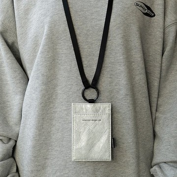 CHOOK杜邦紙卡套 工牌保護套 證件包掛脖卡包 亞銀