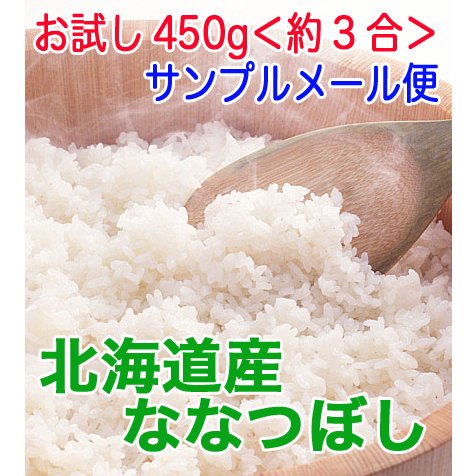 ななつぼし　新米 令和５年産　5年産　お試し450g 送料無料 旭川発北海道産ななつぼし