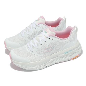Skechers 慢跑鞋 Max Cushioning Premier 2 女鞋 白 粉 緩衝 厚底 支撐 運動鞋 129700WPK