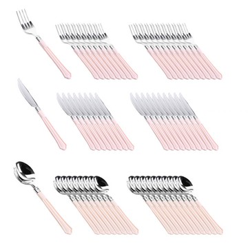 居家派對擺盤餐具組  粉色  勺子 20p + 叉子 20p + 刀子 20p  1套