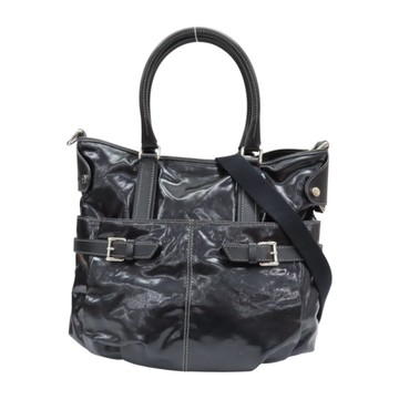 TOD S 托德斯 黑色 漆皮 兩用包 【二手名牌BRAND OFF】